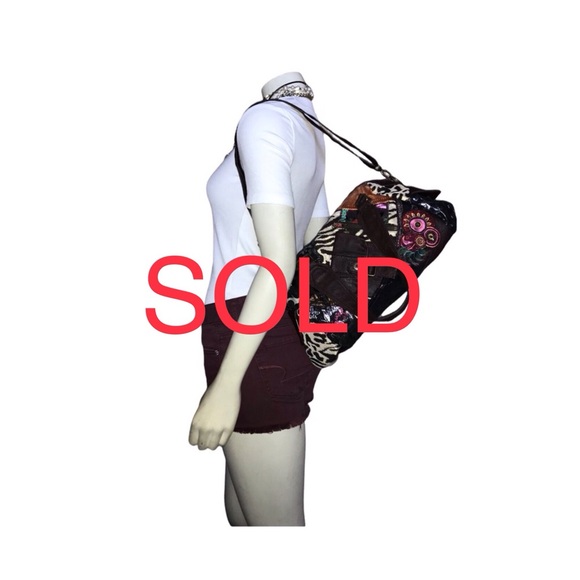 Desigual Bols Tokyo Patch Night Multi Color Satchel Bag - Picture 1 of 8